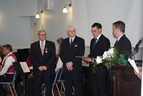 Kunniajäseniksi tänä vuonna juhlassamme kutsuttiin Erkki Koppelomäki ja Alpo Peltoniemi.